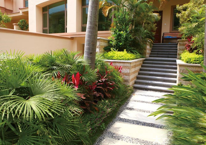 別墅庭院綠化設(shè)計(jì)實(shí)景圖3